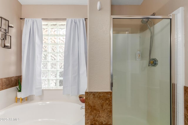 6430 E Riverdale St, Mesa, AZ 85215 - full bathroom with a stall shower and a bath