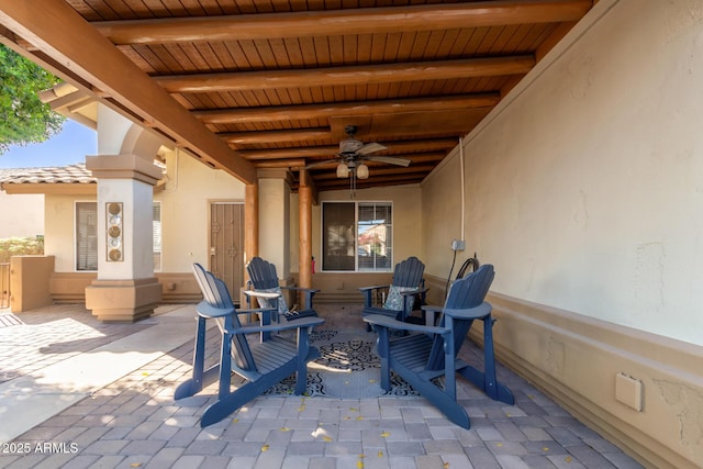 6430 E Riverdale St, Mesa, AZ 85215 - view of patio featuring ceiling fan
