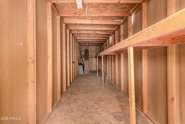 view of storage room