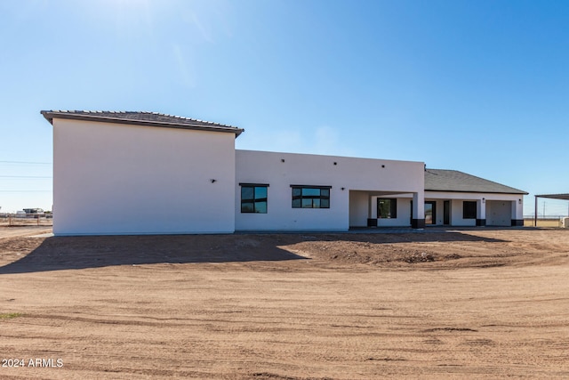 view of rear view of property