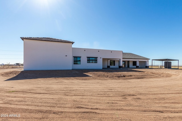 view of back of property