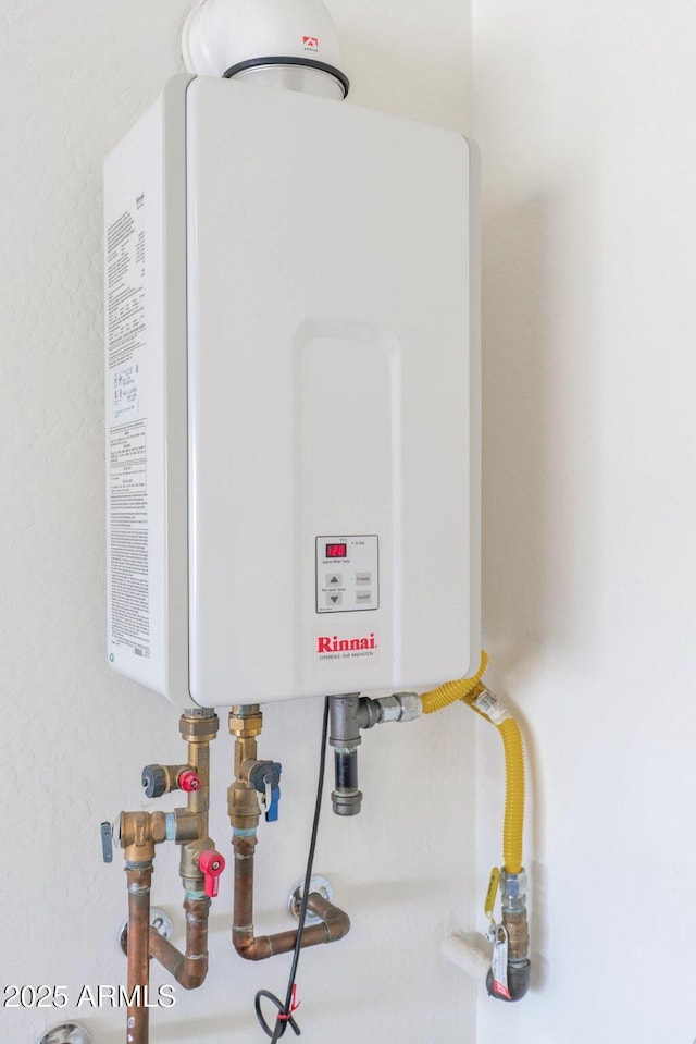 utilities featuring tankless water heater