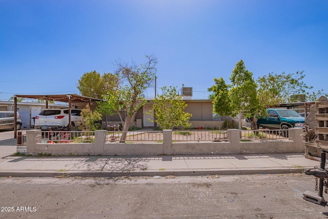 705 S Pima, Mesa, AZ 85210 - view of front of house featuring a fenced front yard and a carport