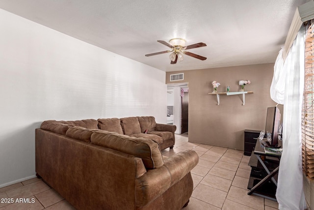 705 S Pima, Mesa, AZ 85210 - living area with a ceiling fan and light tile patterned floors