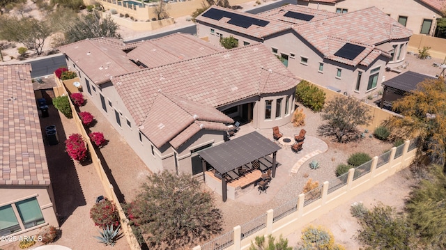 bird's eye view featuring a residential view