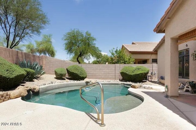 view of pool with a patio