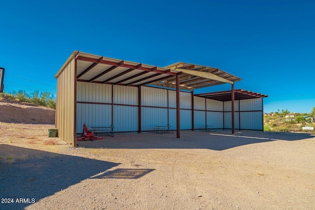 view of outdoor structure