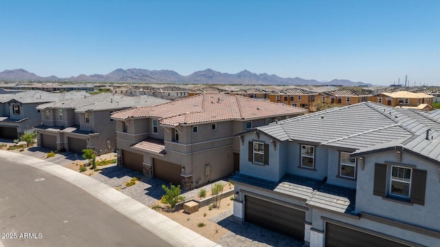 21047 N 58th Way, Phoenix, AZ 85054 - aerial perspective of suburban area featuring mountains
