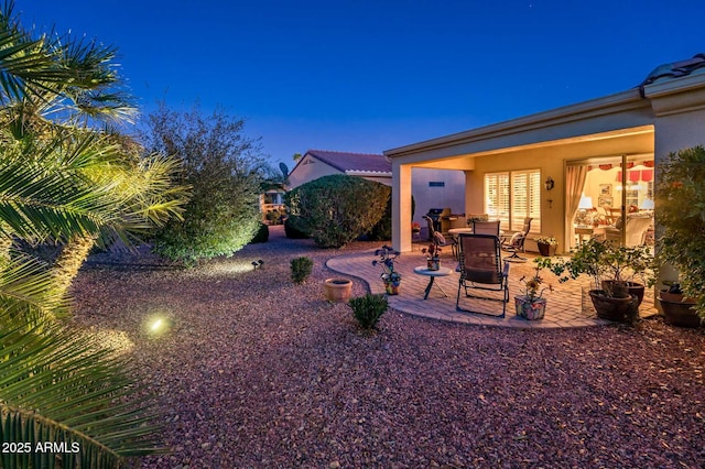 view of yard featuring a patio area