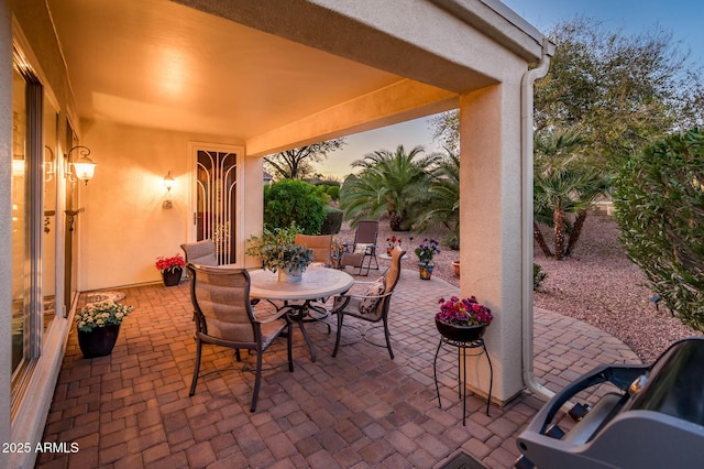 view of patio / terrace featuring outdoor dining space