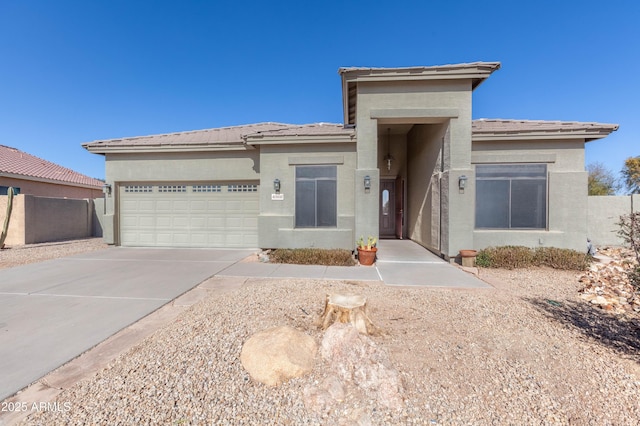 view of front of house featuring a garage