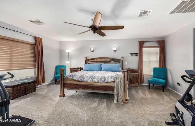 4321 E Morenci Rd, San Tan Valley, AZ 85143 - carpeted bedroom featuring baseboards and ceiling fan