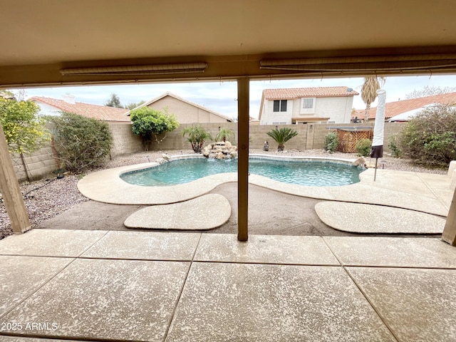 view of pool with a patio