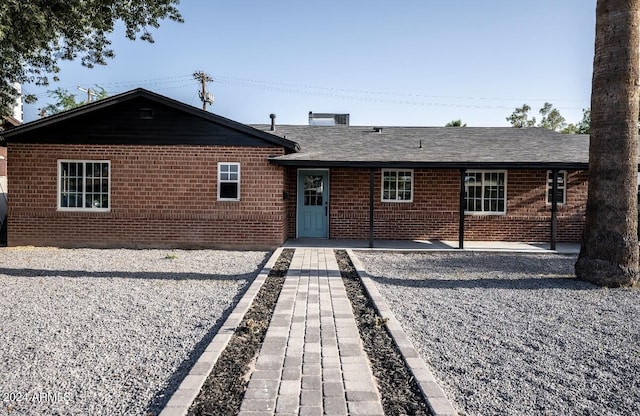 view of rear view of property