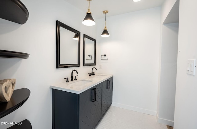 bathroom with vanity