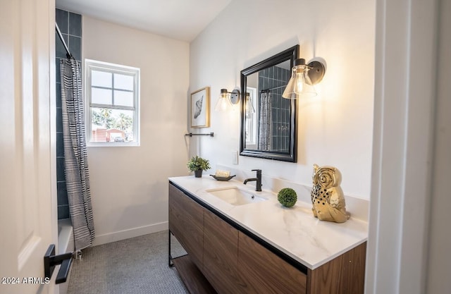 bathroom featuring vanity