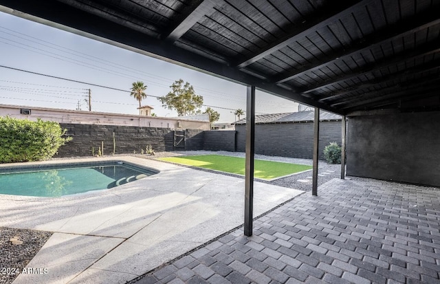 view of pool with a patio area