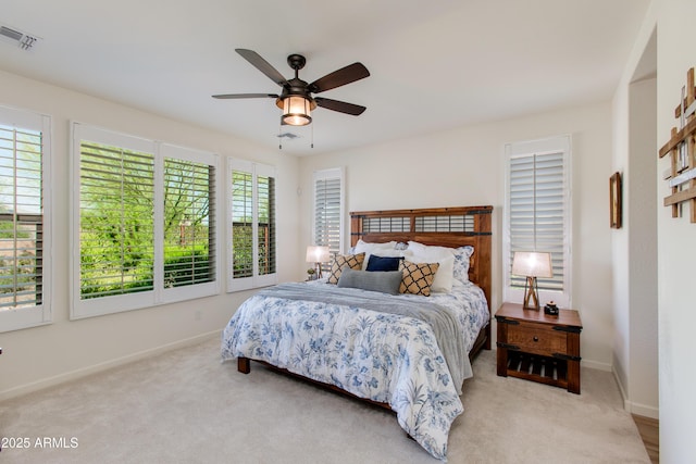 4350 Stage Stop Way, Wickenburg, AZ 85390 - carpeted bedroom with multiple windows, baseboards, and a ceiling fan