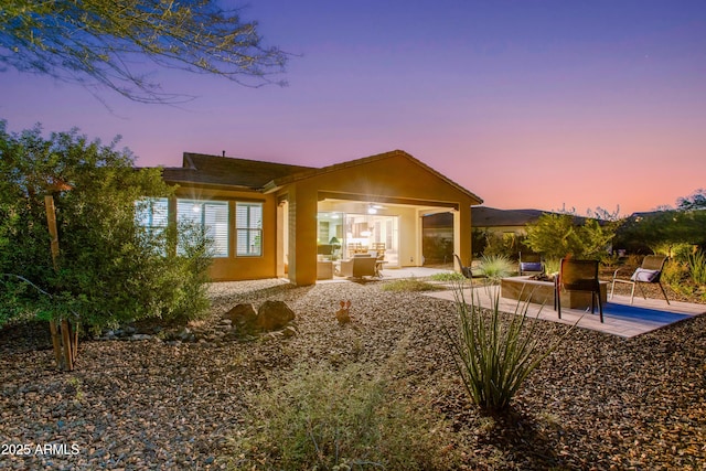 4350 Stage Stop Way, Wickenburg, AZ 85390 - rear view of property with a patio and stucco siding