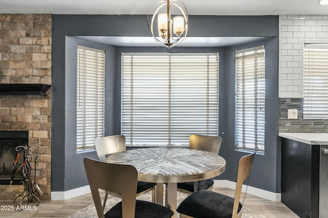 view of dining area