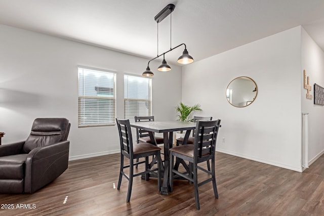 5875 N 195th Dr, Litchfield Park, AZ 85340 - dining room with dark wood-style flooring and baseboards