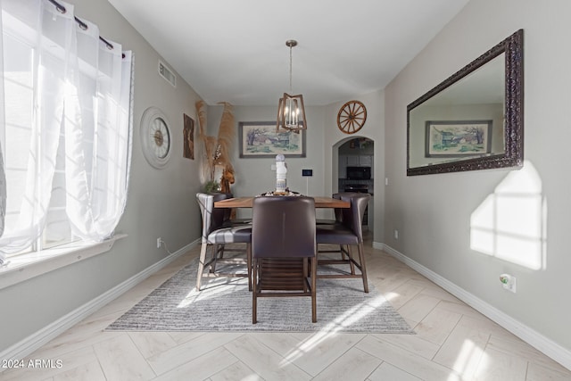 view of dining room