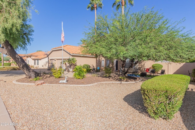 view of front of home featuring a garage