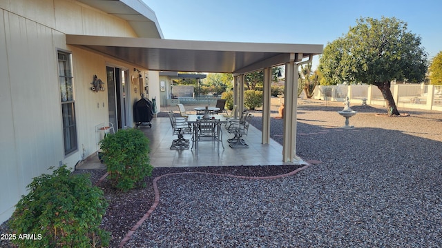 view of patio / terrace with area for grilling