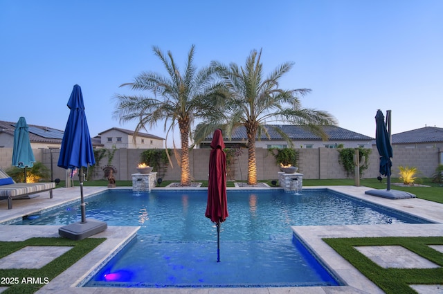 18175 W Highland Ave, Goodyear, AZ 85395 - view of pool featuring a fenced in pool and a fenced backyard