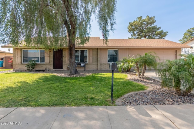 19258 N 20th Dr, Phoenix, AZ 85027 - ranch-style house with a garage and a front lawn