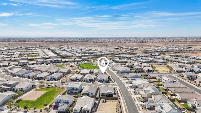 birds eye view of property featuring a residential view