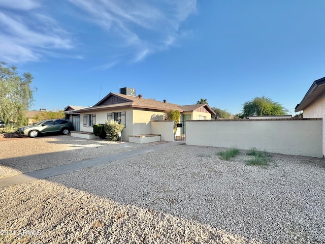 view of front of home