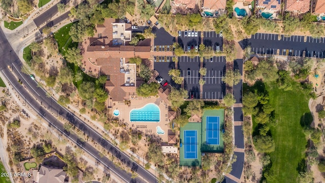 2742 N Augustine, Mesa, AZ 85207 - aerial overview of property's location with a pool