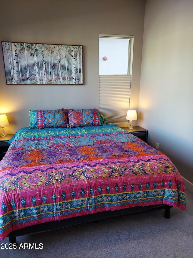 bedroom with carpet flooring