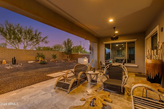 view of patio / terrace with a fenced backyard