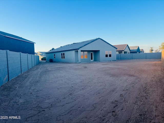 6064 E Artemis Dr, Florence, AZ 85132 - rear view of house featuring fence and stucco siding