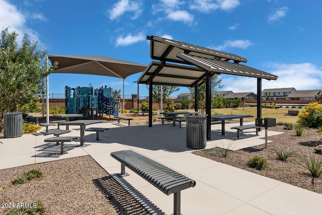 surrounding community featuring a playground