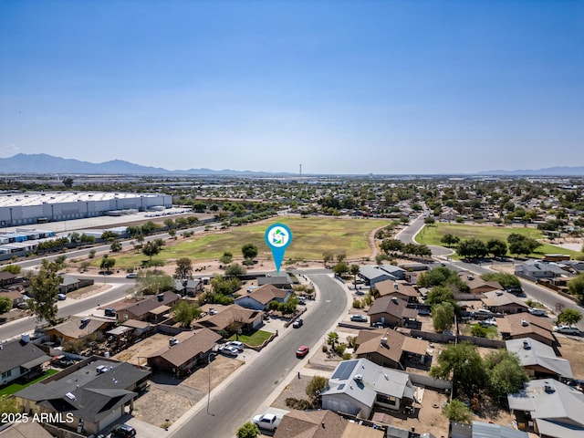 6171 W Mckinley St, Phoenix, AZ 85043 - bird's eye view with a mountain view and a residential view