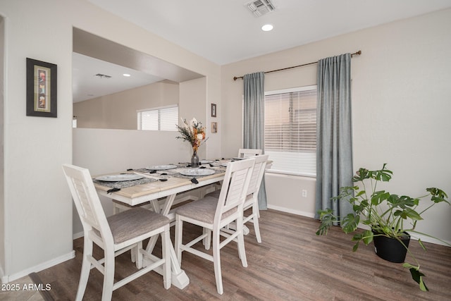 12936 W Flower St, Avondale, AZ 85392 - dining room featuring wood finished floors, baseboards, and recessed lighting