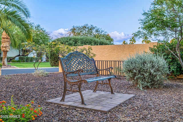 view of patio / terrace with fence