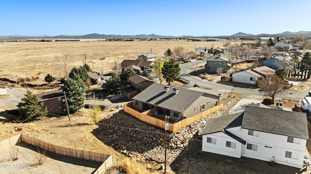 bird's eye view featuring a mountain view