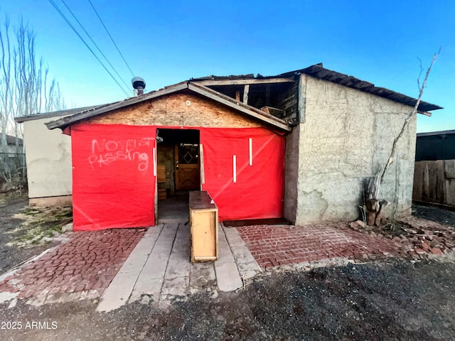 view of outdoor structure