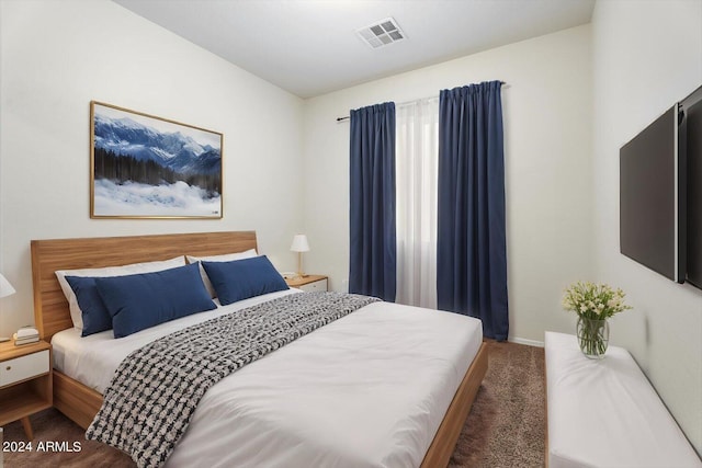 bedroom with carpet floors