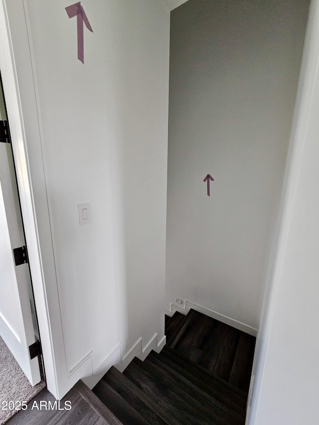 1401 S Rita Ln, Tempe, AZ 85281 - stairway with wood finished floors