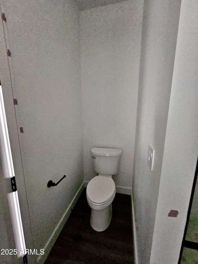 1401 S Rita Ln, Tempe, AZ 85281 - bathroom with toilet and wood finished floors