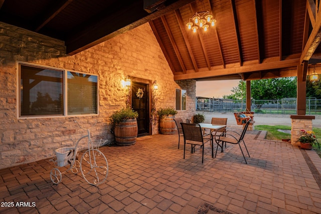 7738 N 185th Ave, Waddell, AZ 85355 - view of patio with fence and outdoor dining area
