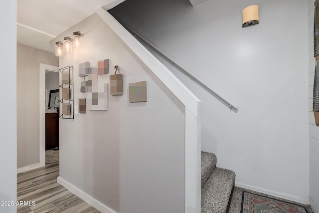 7738 N 185th Ave, Waddell, AZ 85355 - stairway featuring baseboards and wood finished floors