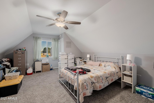 7738 N 185th Ave, Waddell, AZ 85355 - carpeted bedroom featuring ceiling fan and lofted ceiling
