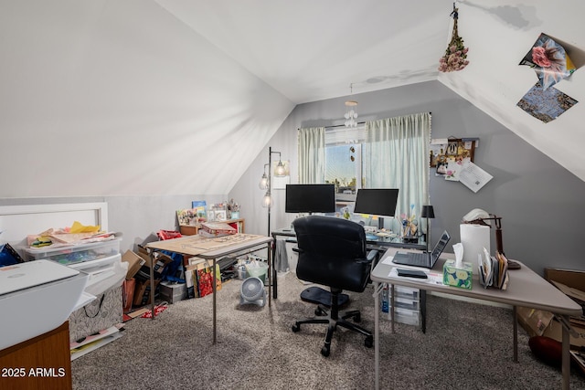 7738 N 185th Ave, Waddell, AZ 85355 - office featuring carpet flooring and lofted ceiling