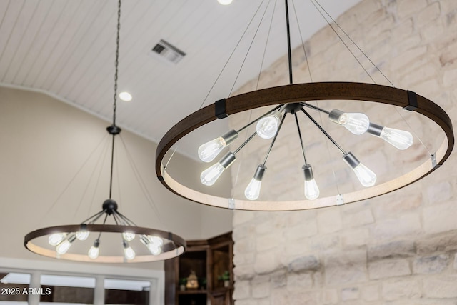 7738 N 185th Ave, Waddell, AZ 85355 - interior details with visible vents and a notable chandelier